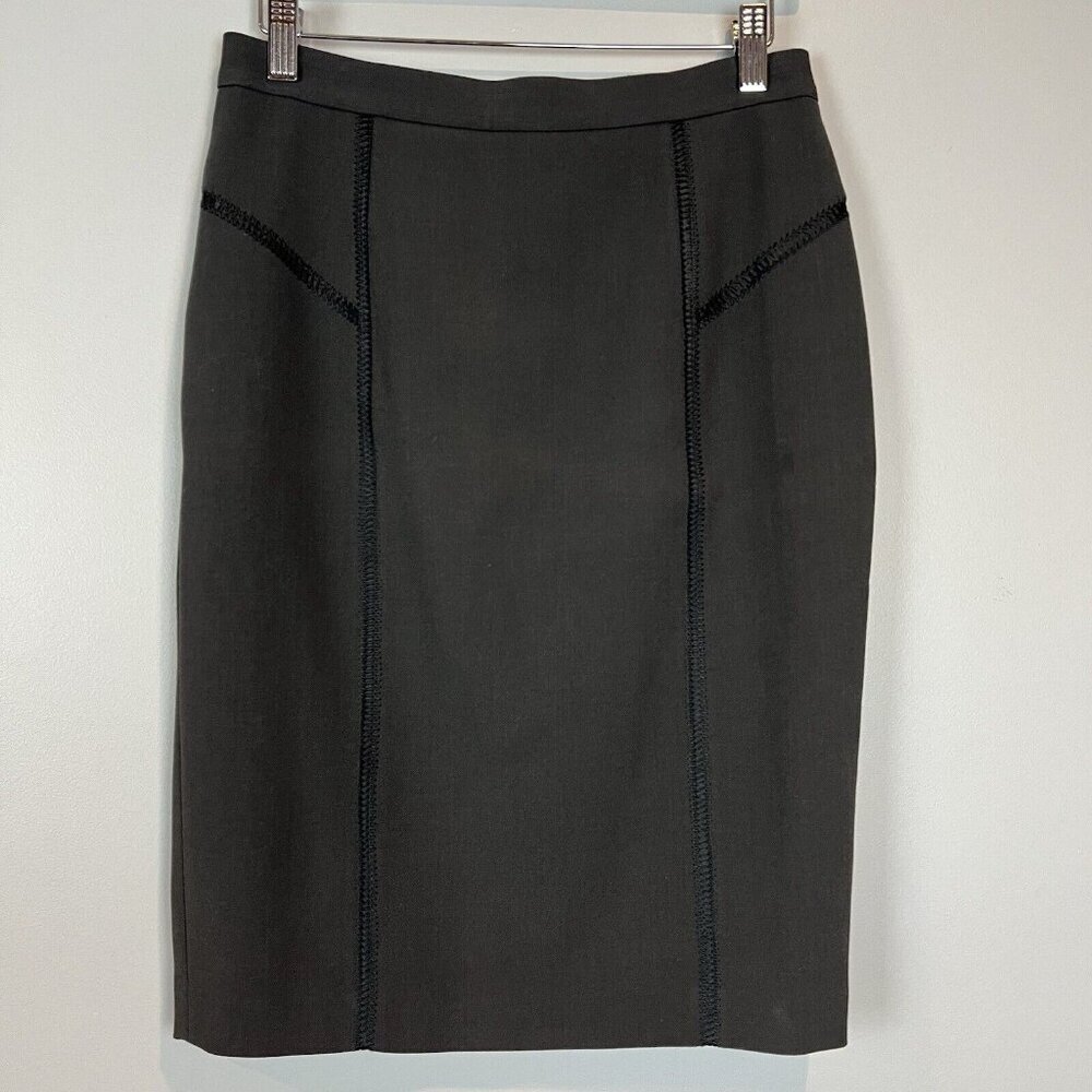 Rebecca Taylor Gray Pencil Skirt Size 4 Career